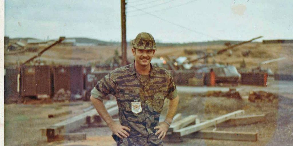 Army Veteran George Dale during his service as a pilot and air traffic controller in the Vietnam Era, 1968-1972.