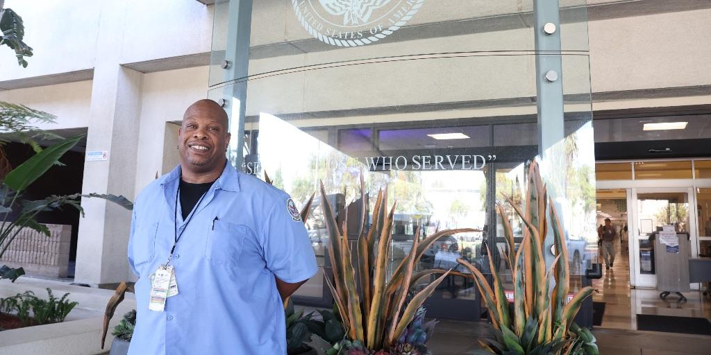 Housekeeping Lead and Army Veteran Anthony Wafer