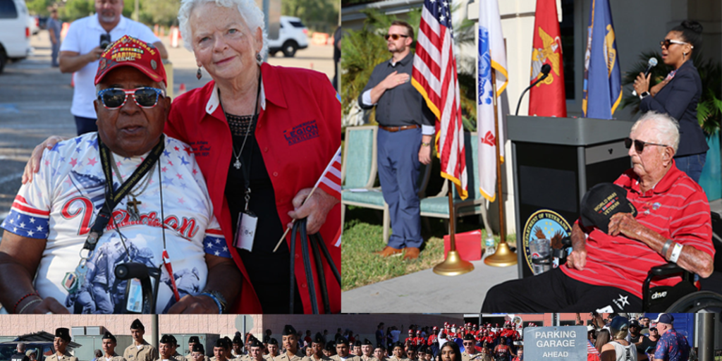 The 17th Annual Veterans Day Parade at James A. Haley Veterans’ Hospital featured a line-up of participants honoring Veterans.  