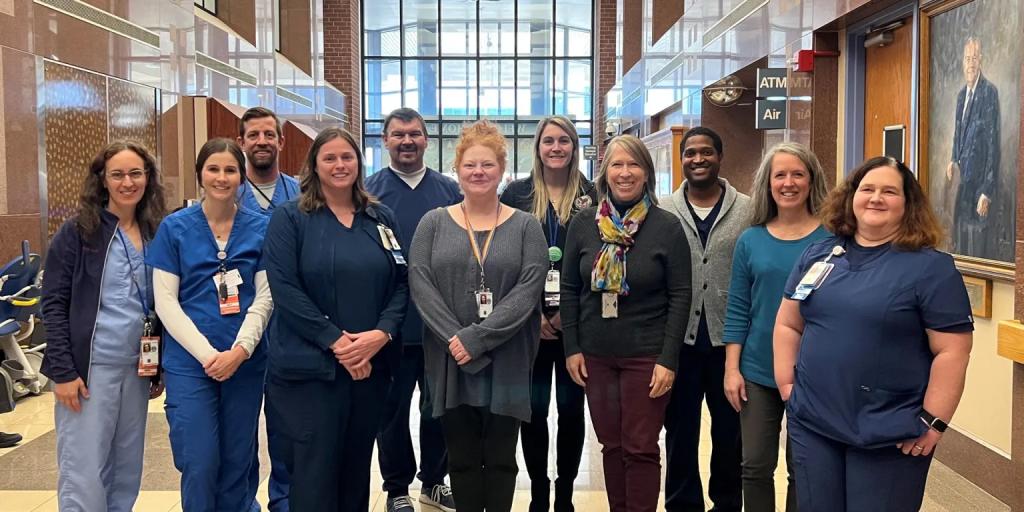 Group of healthcare professionals from the Richard L. Roudebush VA Medical Center Stroke team