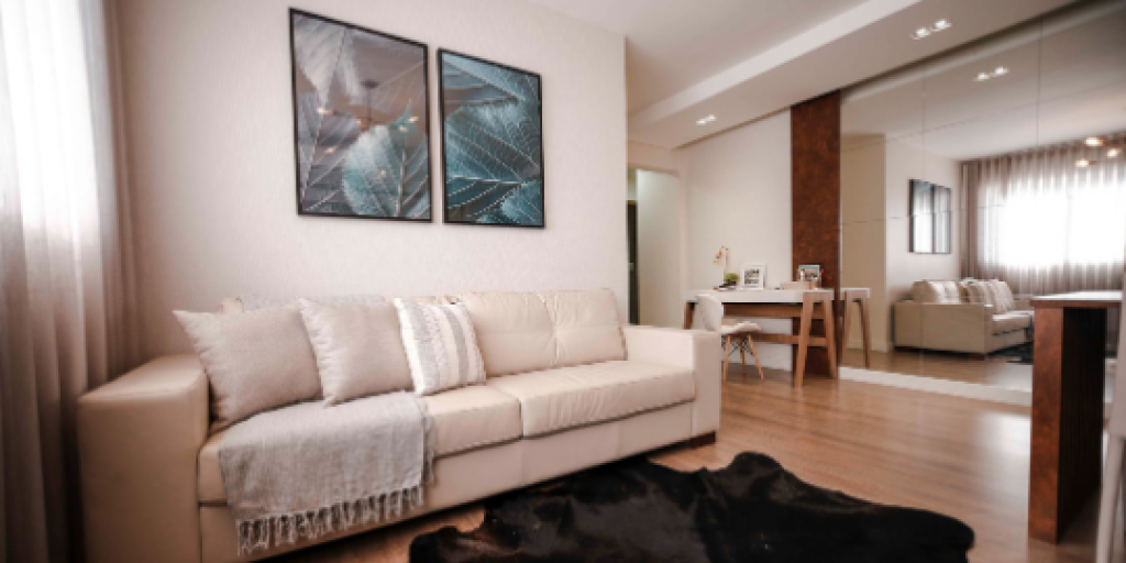 The inside of a home