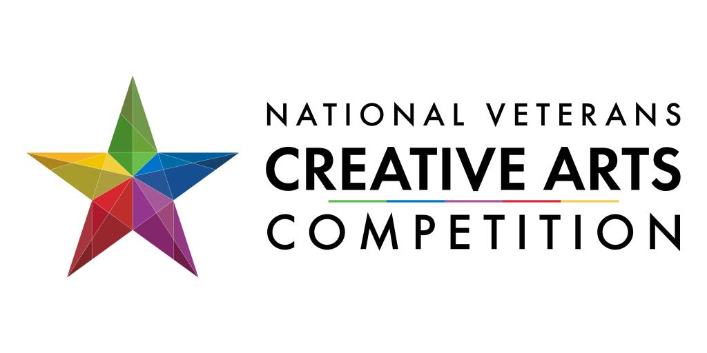 National Veterans Creative Arts Competition logo with multicolored star.