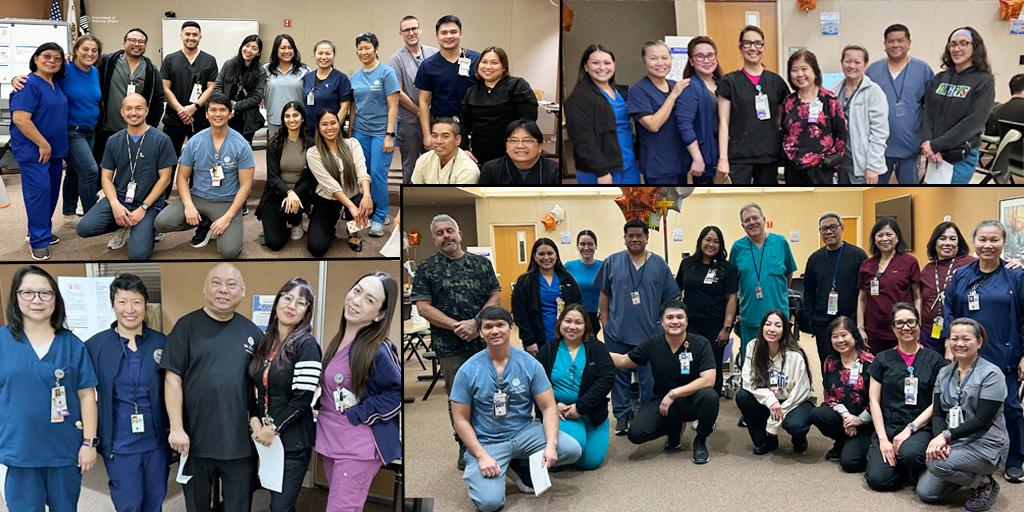 Sepulveda Ambulatory Care Center nurses participated in the first outpatient Nursing Skills Fair. Each station was led by experienced clinicians who provided guidance and real-time feedback. 
