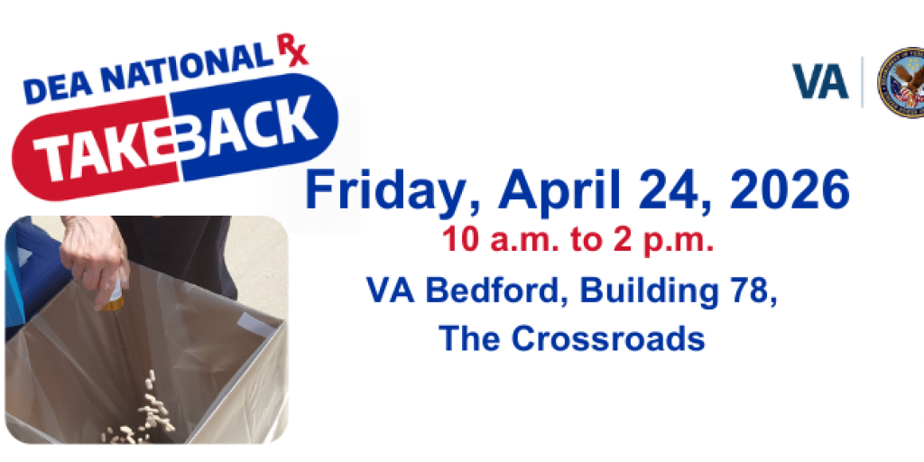 DEA National Take Back flyer with pills and bag.