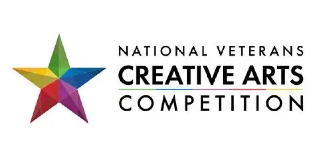 Logo for National Veterans Creative Arts Competition featuring a colorful star.