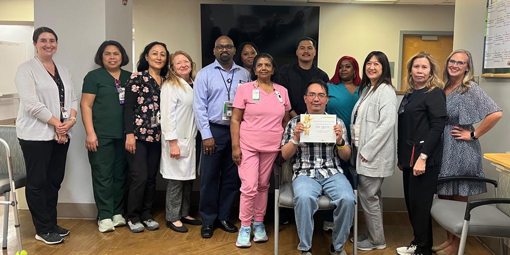 In March, the CLC team proudly celebrated Veteran Brian Deguzman for reaching a significant milestone of one year without a fall, recognizing not only his dedication but also the collaborative efforts of the care team.
