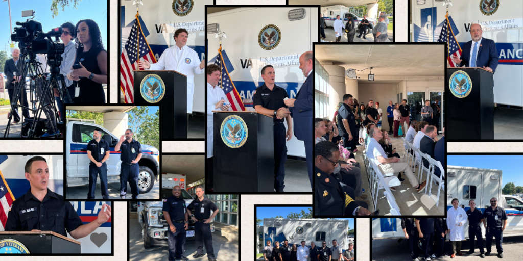 Collage of participants from ribbon-cutting event