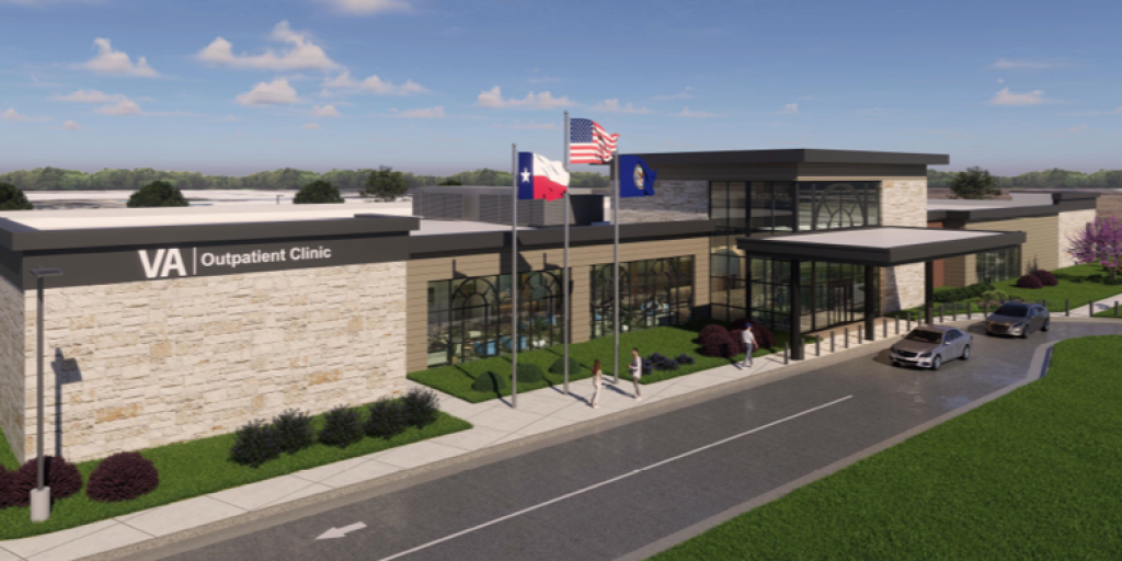 3D rendering of a VA Clinic.