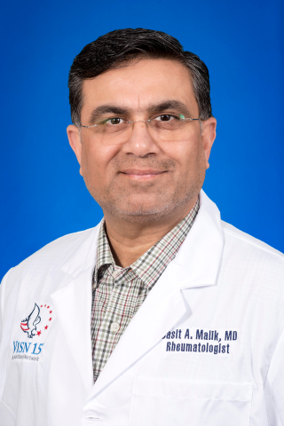 Doctor in lab coat