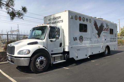 The Sacramento Vet Center is a large van with private rooms. 