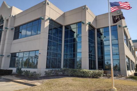 Front door view of the Bay County Vet Center