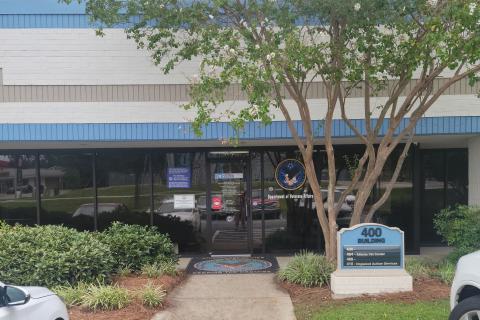 This is the main entrance to the Atlanta Vet Center, which is facing W. Fayetteville Road..