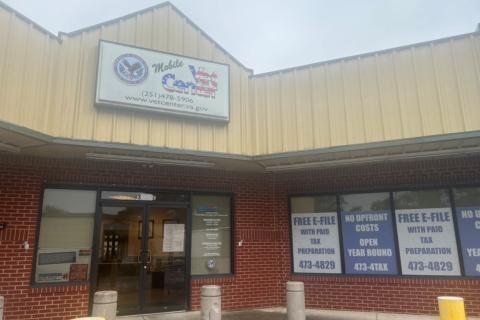 Entrance of Mobile Vet Center