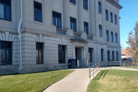 Dodge County Courthouse front entrance