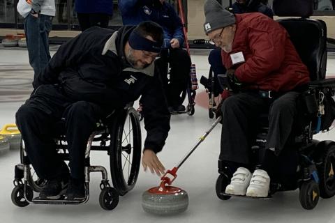 Veterans hone skills through adaptive curling