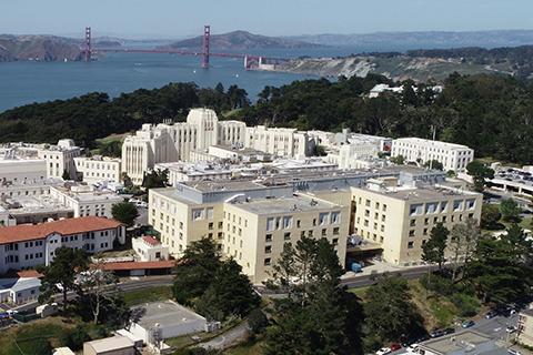 Aerial photo of San Francisco VA Medical Center