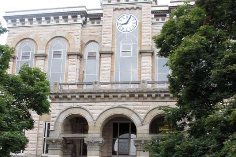 Front view of County Courthouse
