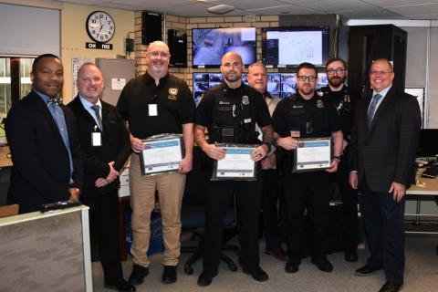 Officers and Erie VA Leadership