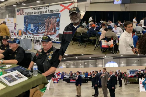 Veterans attending a VEAC