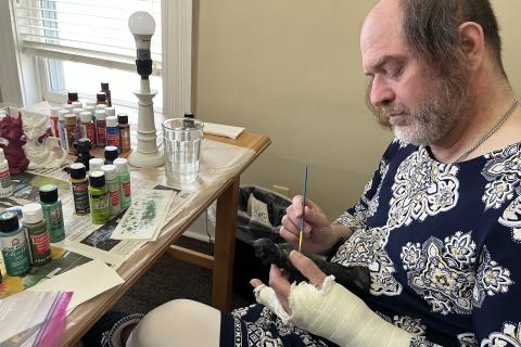 'this has given me so much': art therapy keys veteran's recovery | va milwaukee health care | veterans affairs