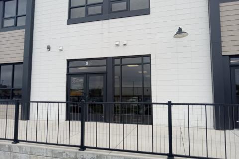 Door #2 is located on the South West Side of the Jasper Indiana River Centre Landing.