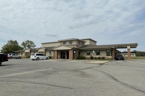 Iola clinic and parking lot