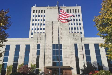 Front view of the Brady Sullivan Tower