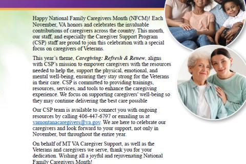 Montana VA Celebrates Caregivers During National Family Caregivers ...