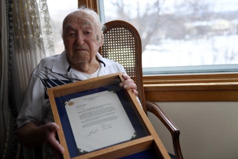 Celebrating 100 remarkable years: happy birthday, mr. Raymond hanley! | va syracuse health care | veterans affairs
