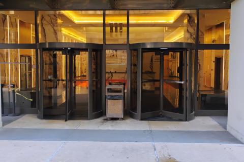 Front door of 111 Livingston St.