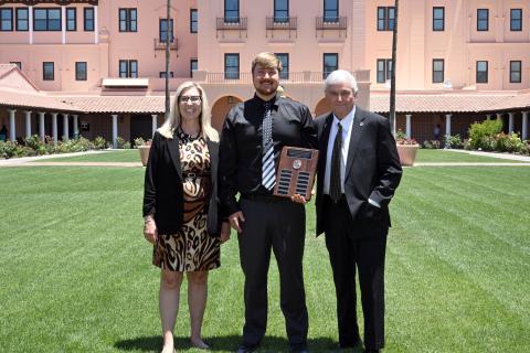 In a special ceremony, Dr. Evensen was presented with a Director's Coin by Jennifer Gutowski, SAVAHCS Director, recognizing his achievement. 