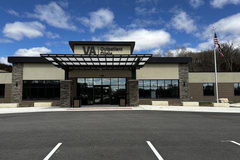 VA Building with flag pole