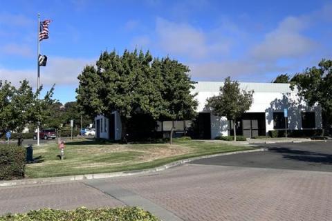 Front of Outstation with Flagpole