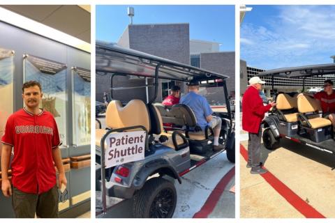 Ryan Flynn, Army Vet finds calm driving golf cart at Cleveland VA