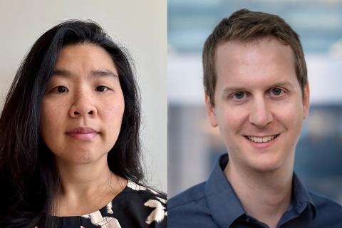 VA Boston's Dr. Jennifer La, left, and Dr. Clark DuMontier, both also of Harvard Medical School.