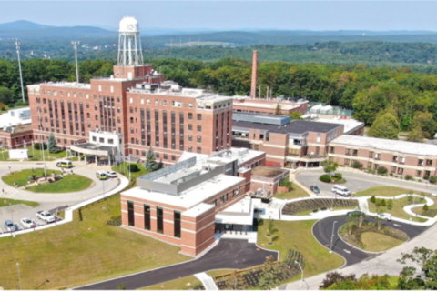 High angle view of the medical center
