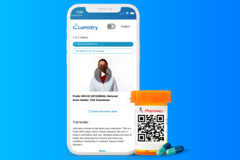 Lumistry phone graphic