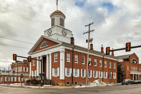 Front of court house. 