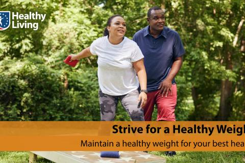 A physically active couple outdoors