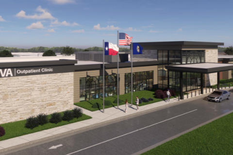 3D rendering of a VA Clinic.
