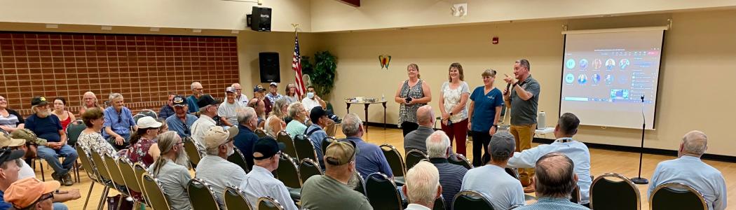 Veterans at Town Hall in Colorado