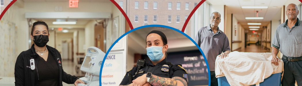 VA employees completing their tasks and actions.