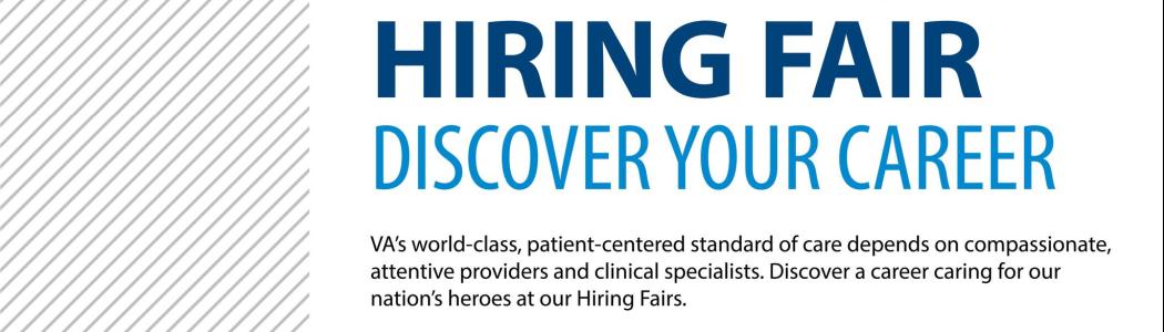 Dole VAMC is hosting a hiring fair on May 4 & 5