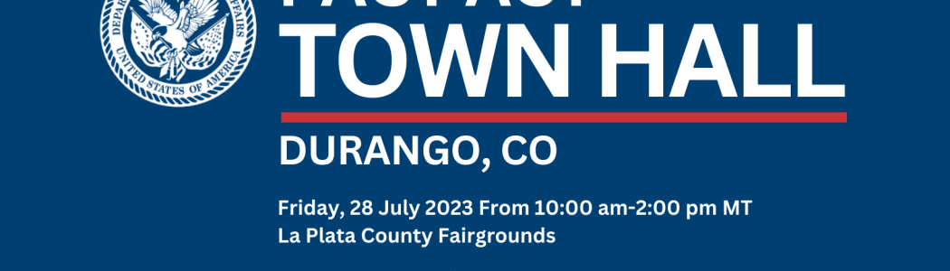 SAVE THE DATE Veterans, families, caregivers and survivors: join us for VA's PACT Act Town Hall at La Plata County Fairgrounds July 28, 10-2 MT. Learn about expanded benefits for Vietnam, Gulf, Iraq/Afghanistan War Veterans. Learn more here http://VA.gov/PACT or 1800MYVA411