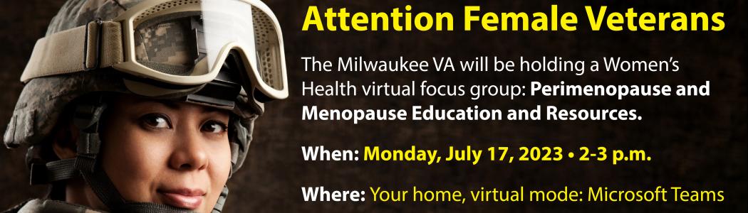 Invitation for virtual women's health focus group