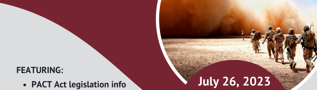 Flyer: Veterans toxic exposure info session, 5:00 - 8:00 p.m. July 26, 2023, Martin Council Chambers, City Hall, 15 Summer St., Taunton, Mass.