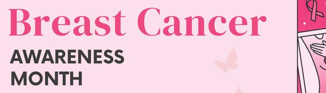 breast cancer awareness month pop up booth flyer