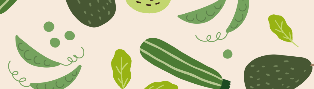A group of green vegetables