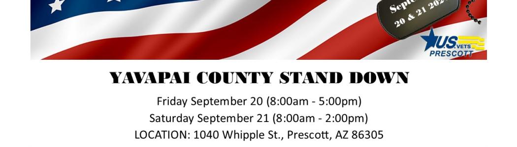 2024 Yavapai County Stand Down event flyer