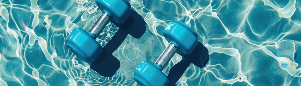 hand weights in pool